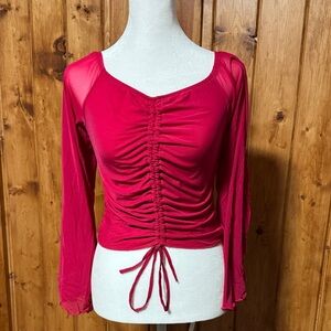 Willow and root off the shoulder cropped top size Small.